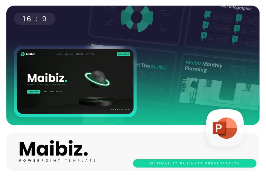 极简主义PPT模版 (PPTX)