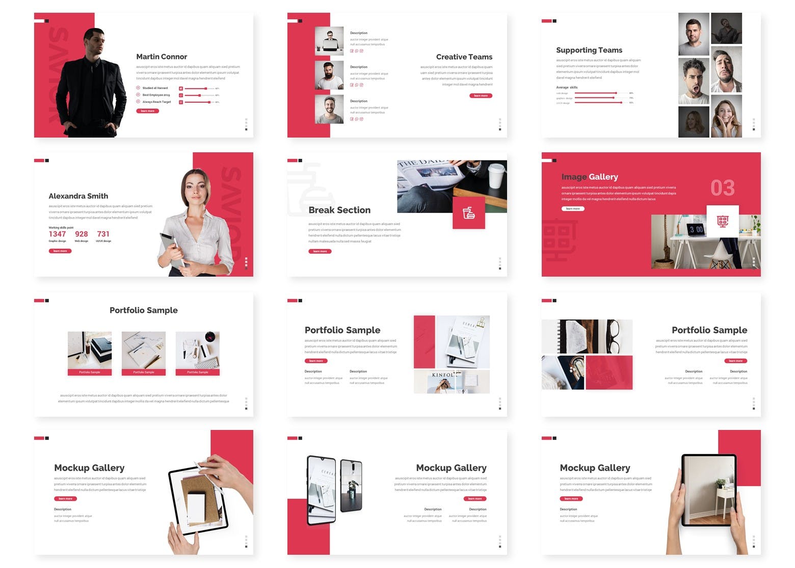 极简主义杂志风格PPT模板(PPTX)