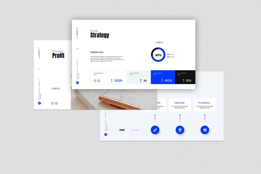 业务报告 PPT模版 (PPTX)