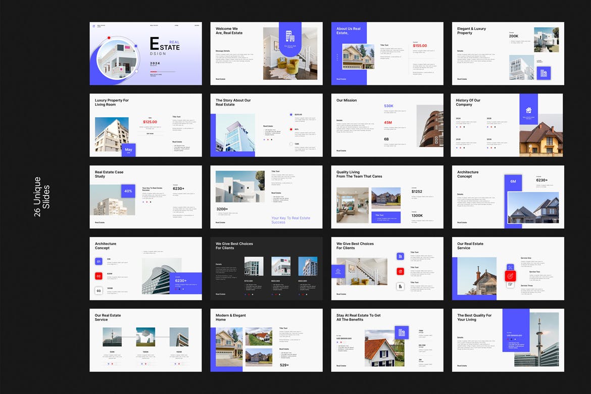 房地产演示模板 (PPTX)