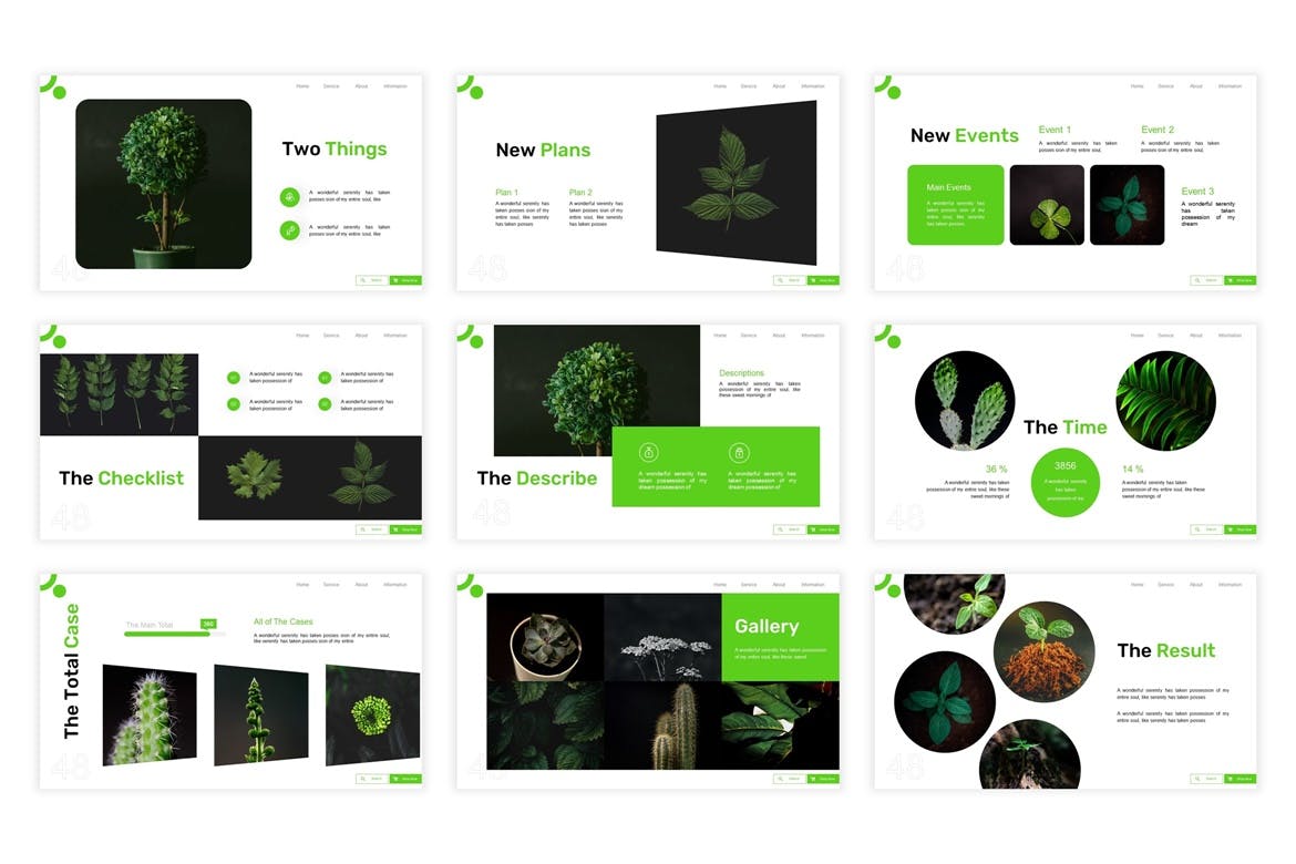 好看的大数据环保风格PPT模板下载（PPTX）