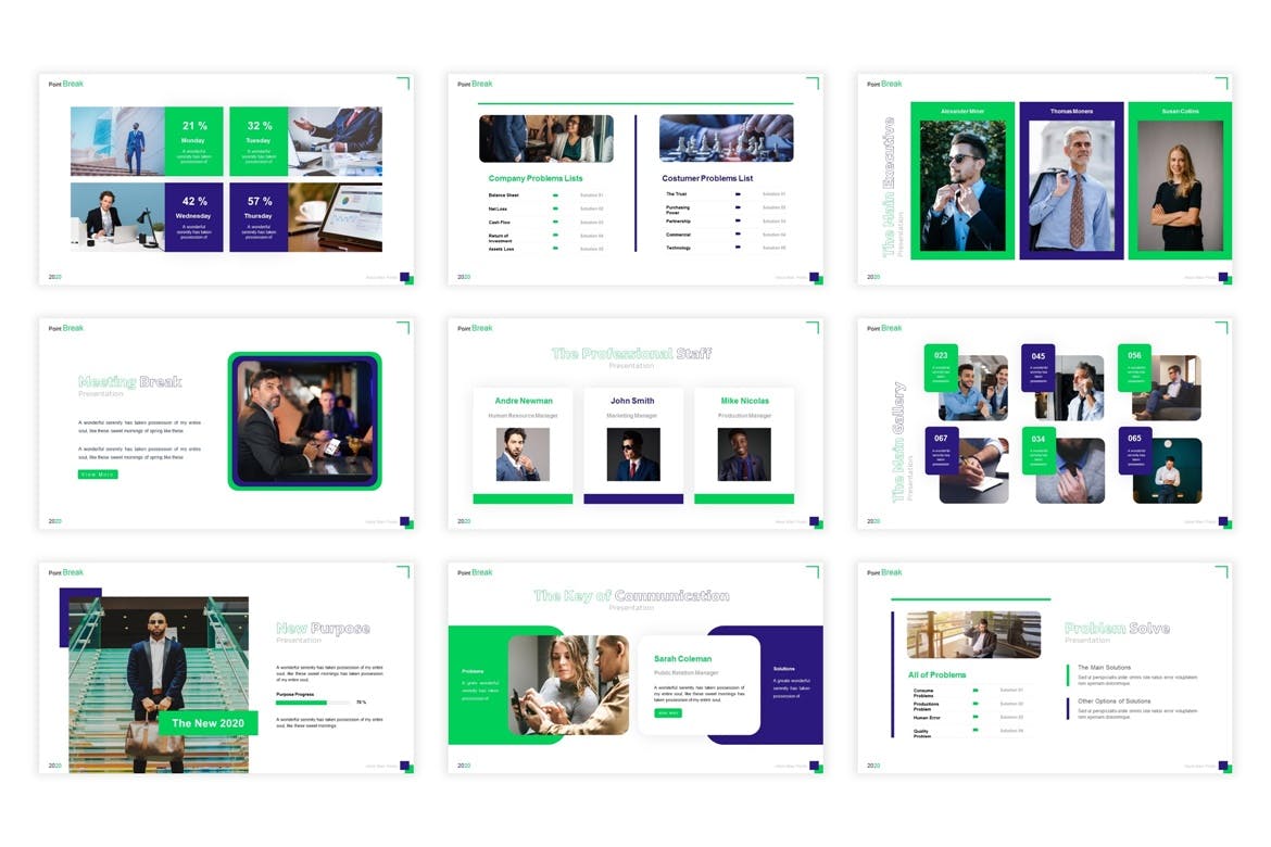 时尚简约的PPT模板下载（PPTX）