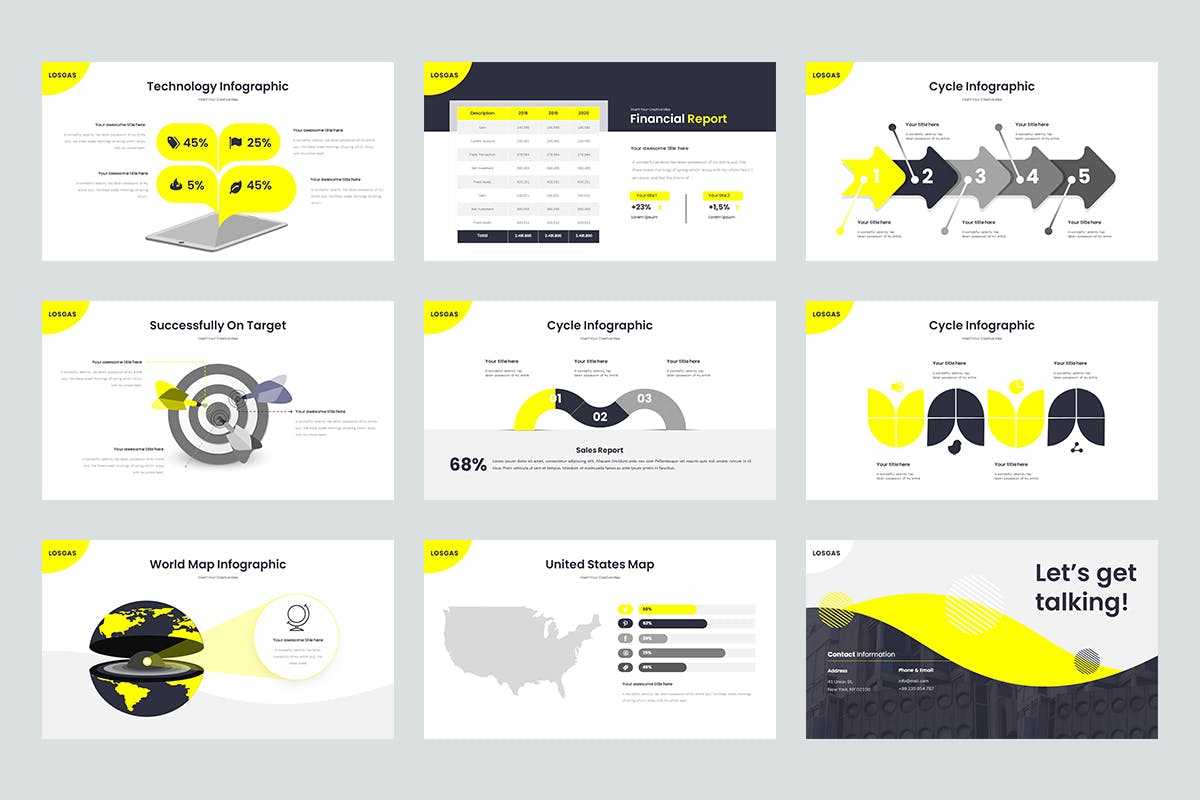 科技酷炫PPT模板（PPTX）