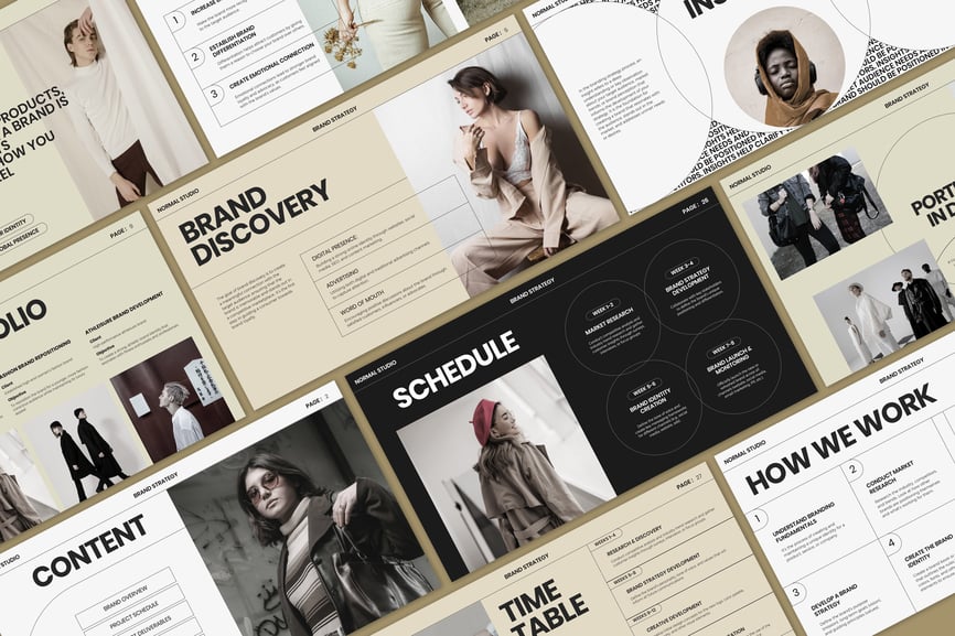 正常品牌策略|微软幻灯片软件PPT模版 (PPTX)