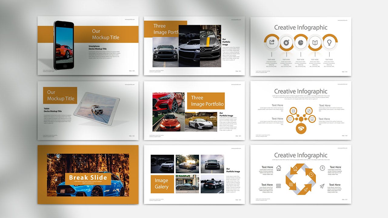 高品质的4S店汽车销售powerpoint幻灯片演示模板（pptx）