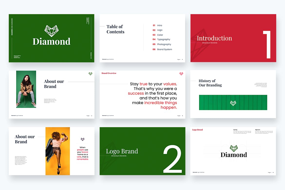 品牌指南手册模板下载(PPTX)