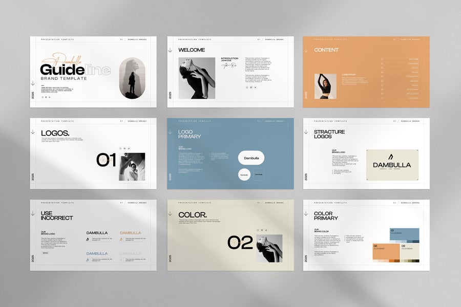 品牌指南PPT模版 (PPTX)
