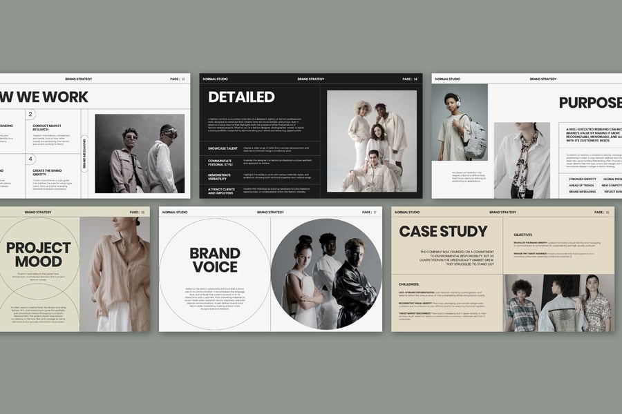 正常品牌策略|微软幻灯片软件PPT模版 (PPTX)