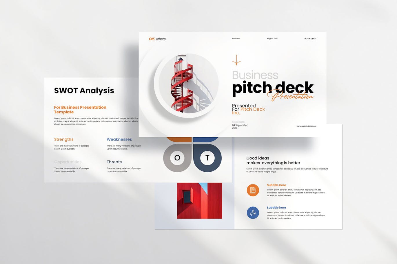 商业宣传材料演示PPT模版 (PPTX)