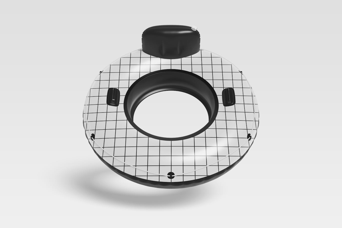 水上充气泳池漂浮游泳圈样机 (PSD)