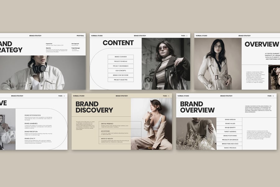 正常品牌策略|微软幻灯片软件PPT模版 (PPTX)