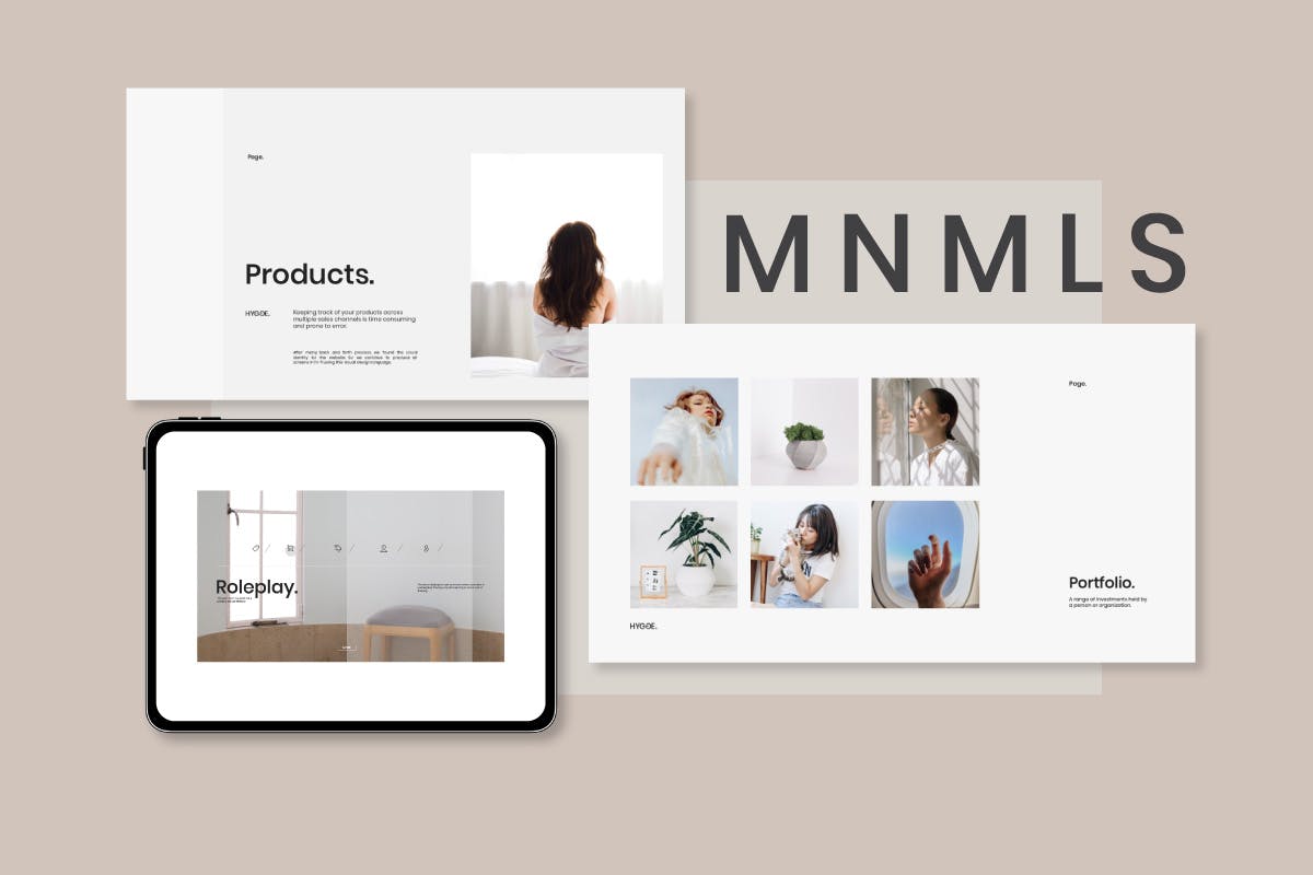 时尚高端简约优雅清新powerpoint幻灯片演示模板（pptx）