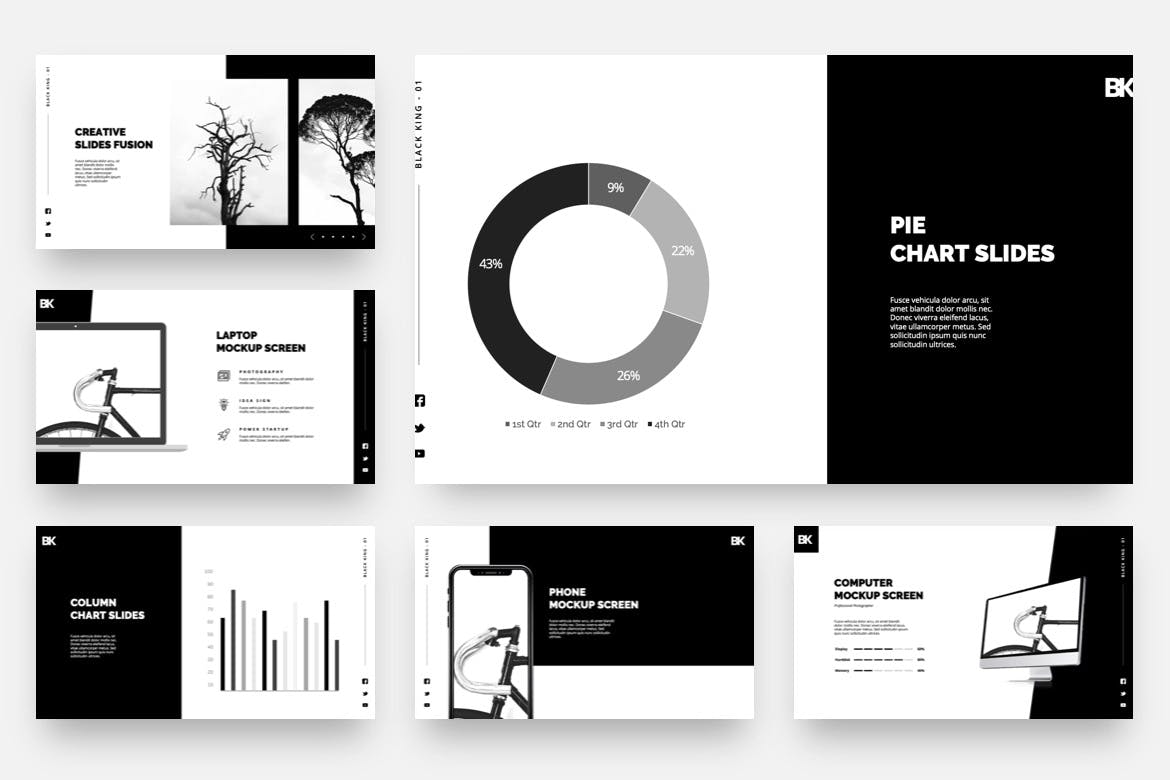 个性极简主义PPT模板下载(PPTX)