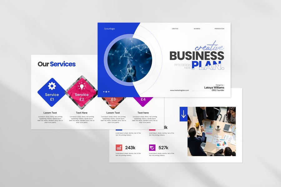 商业计划 PPT模版 (PPTX)