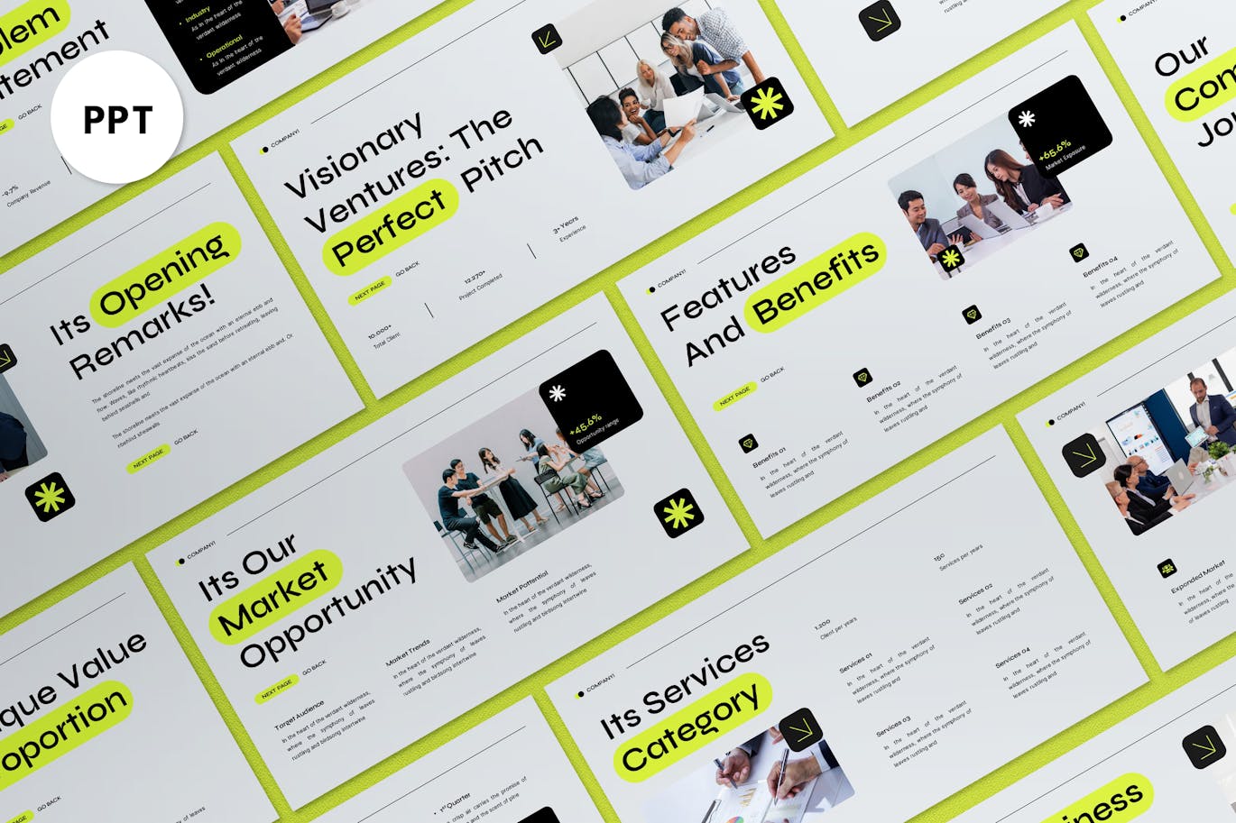 现代商业宣传材料PPT模板 (PPT)