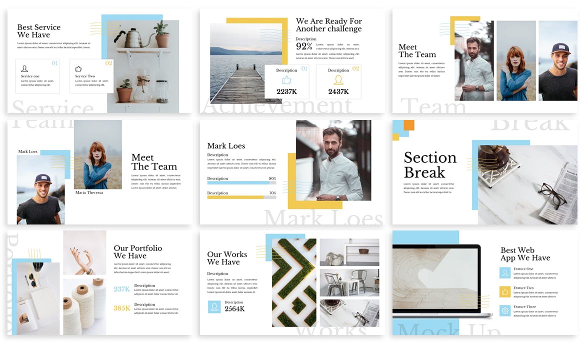 企业业务展示PPT模板下载（PPTX）