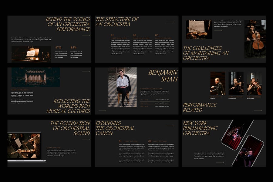 音乐相关介绍模板PPT模板 (PPTX)