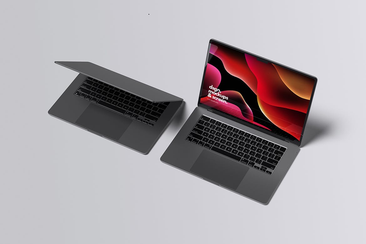 Macbook pro电脑样机 (PSD,PDF)