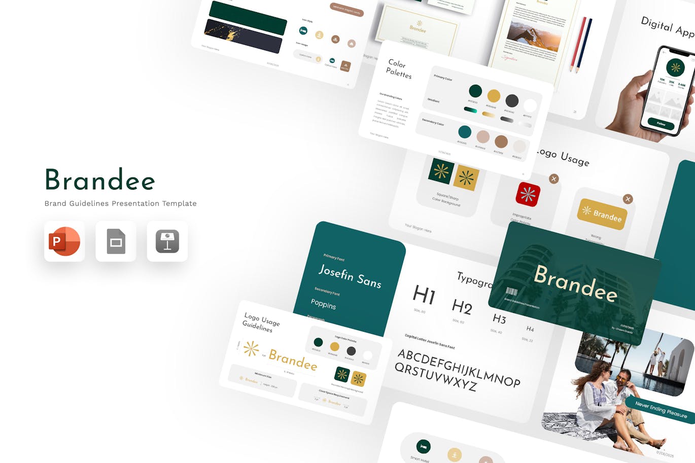 品牌指南 -PPT模版 (PPTX)