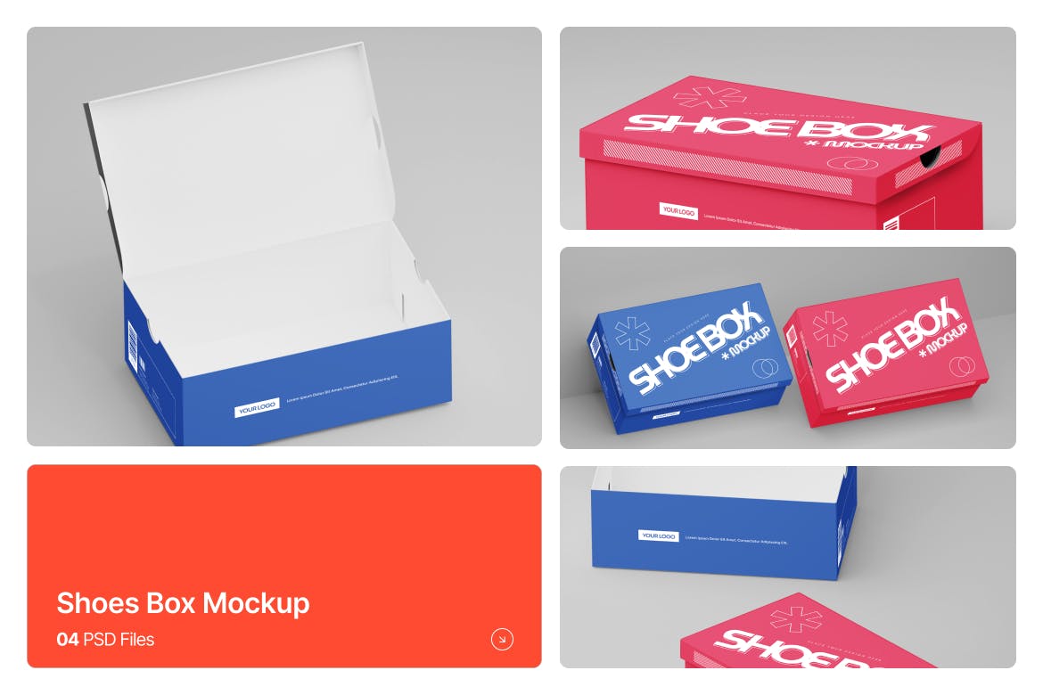 鞋盒样机 (PSD)