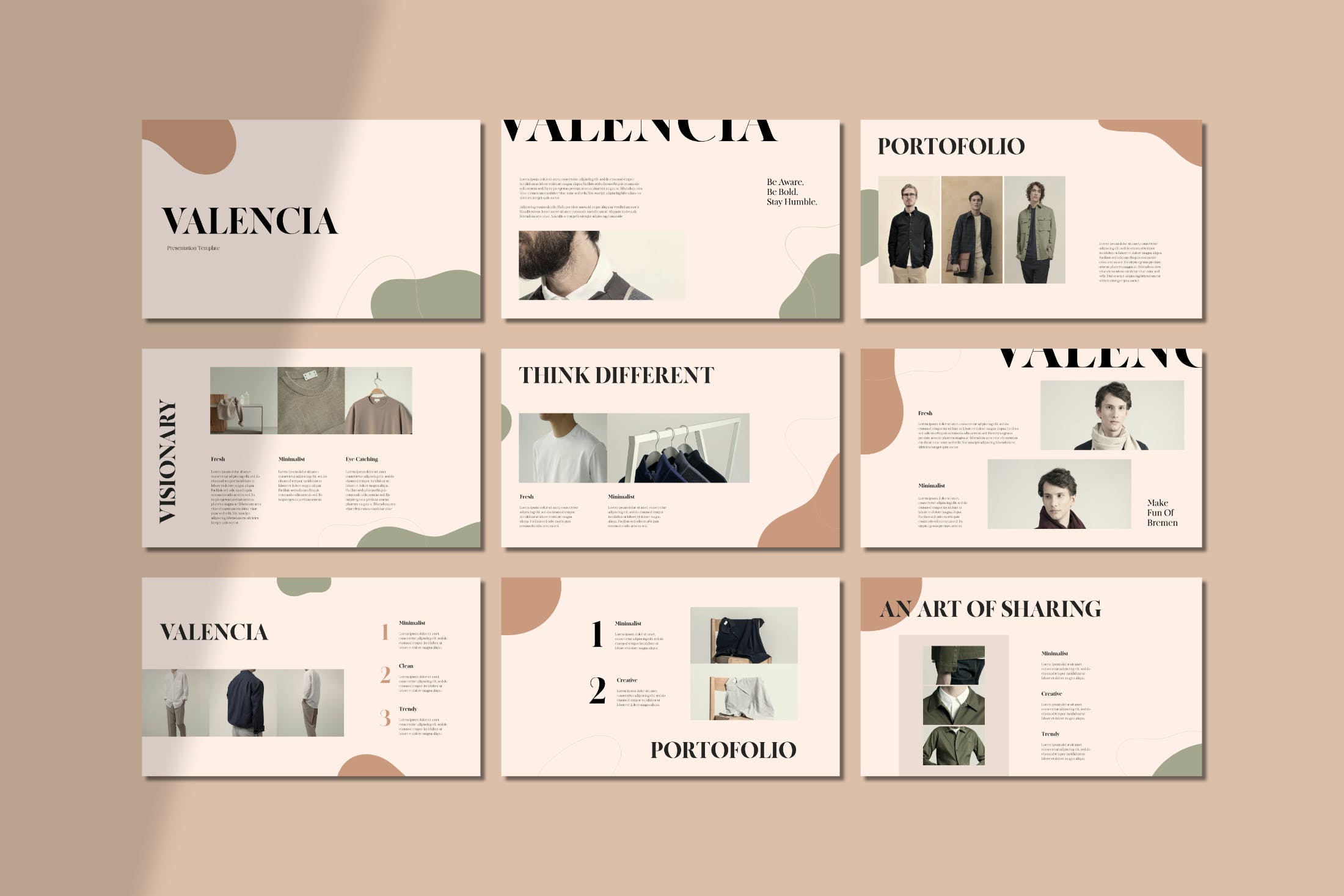 干净的极简主义设计PPT（PPTX）