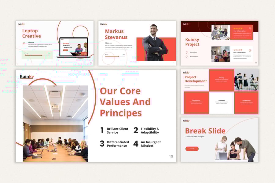 商业顾问 PowerPoint演示模板 (PPTX)