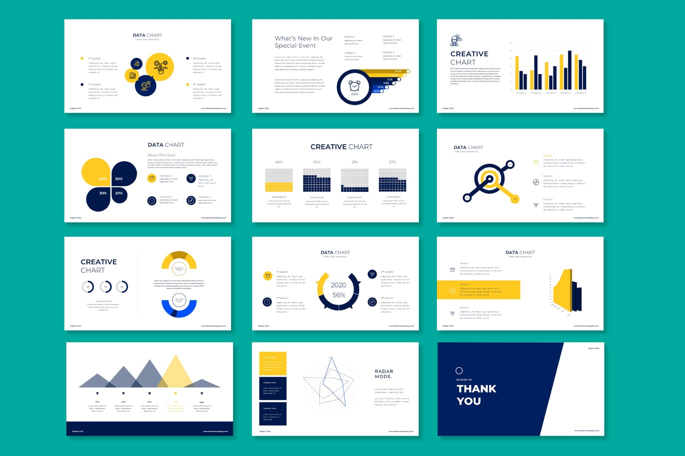 时尚高端简约专业大数据powerpoint幻灯片演示模板（pptx）