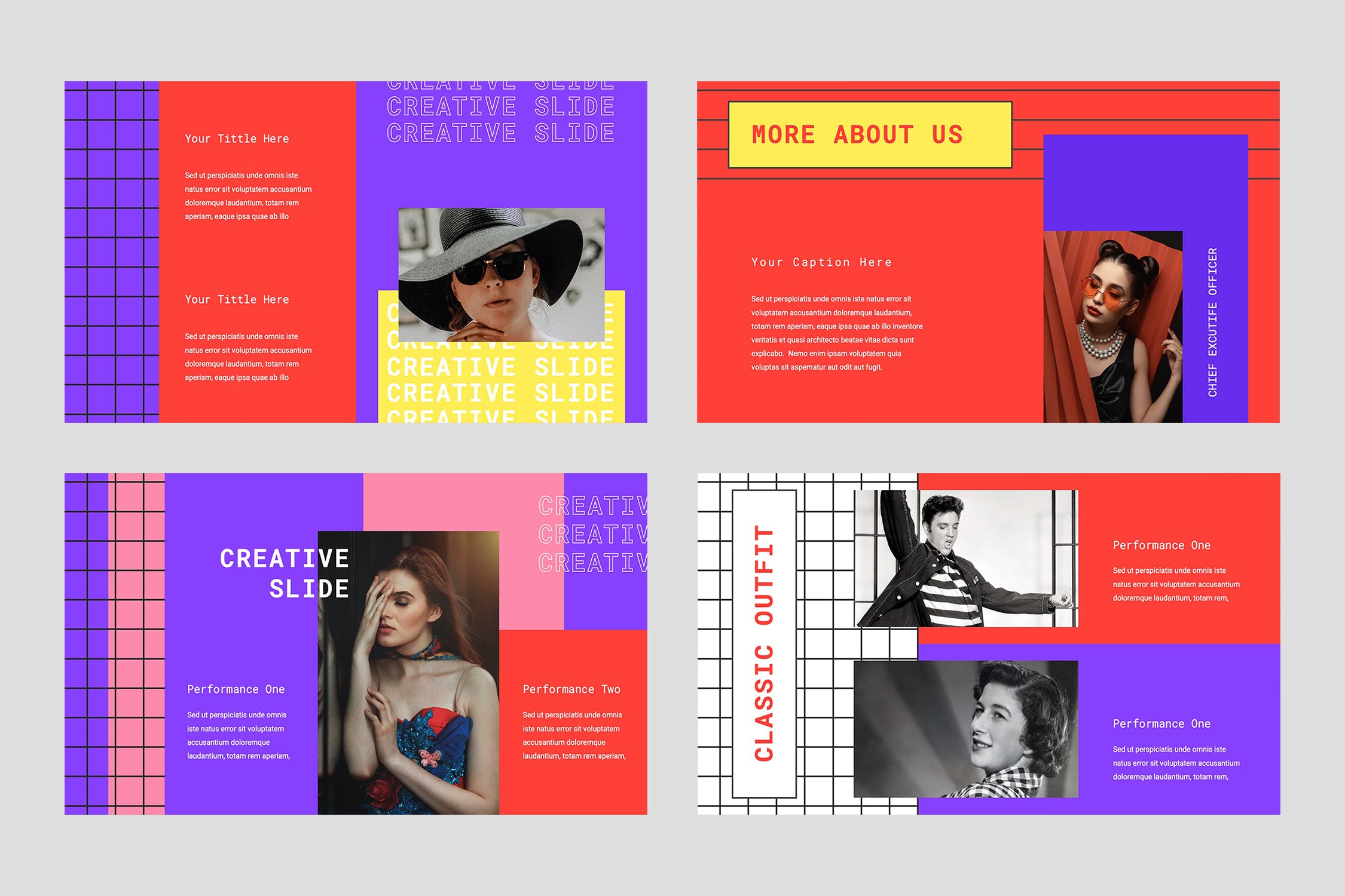 波普艺术PPT模板下载（PPTX）