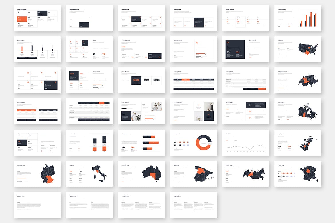 专业的企业数据汇报PPT模板(PPTX)