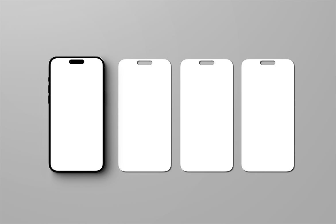 Instagram 与屏幕手机样机 (PSD)