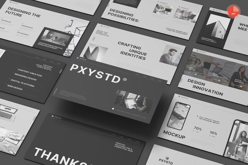 设计机构 PPT模版 (PPTX,PPT)