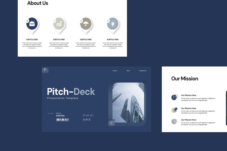 宣传材料演示模板 PPT模板 (PPTX)