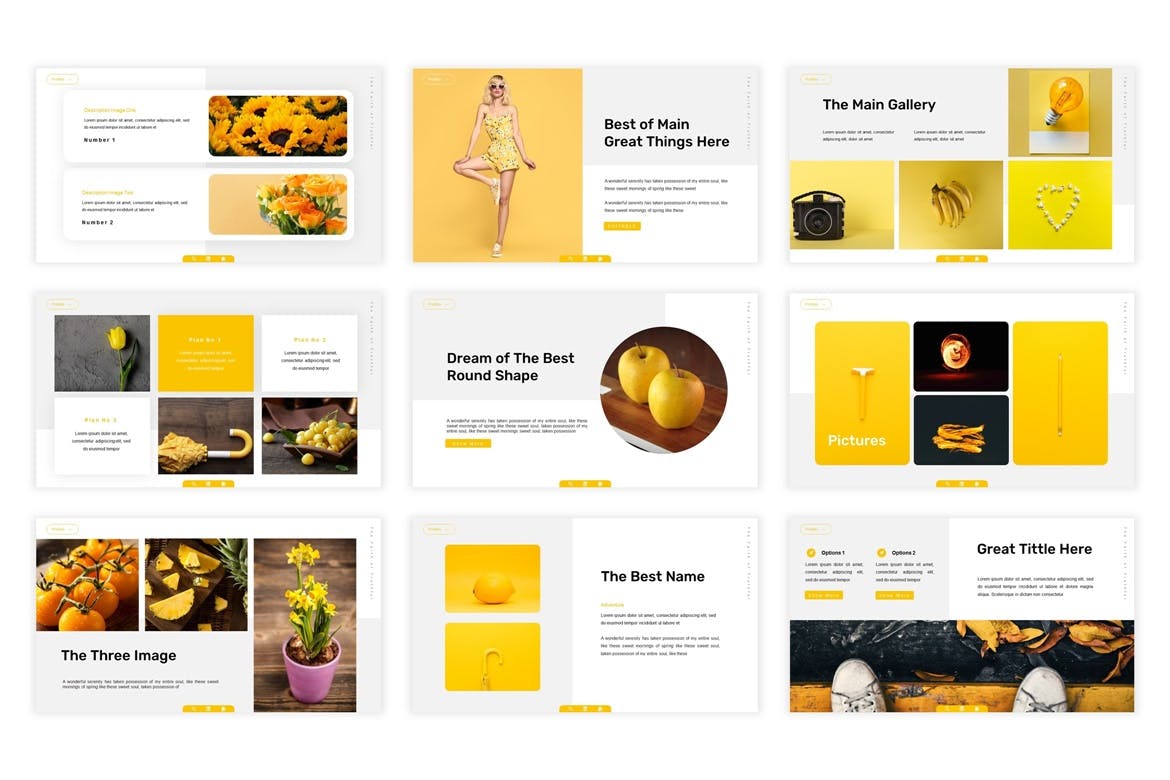 时尚的细致排版的PPT模板下载（PPTX）