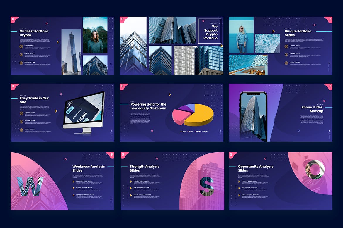 加密货币PPT模板(PPTX)