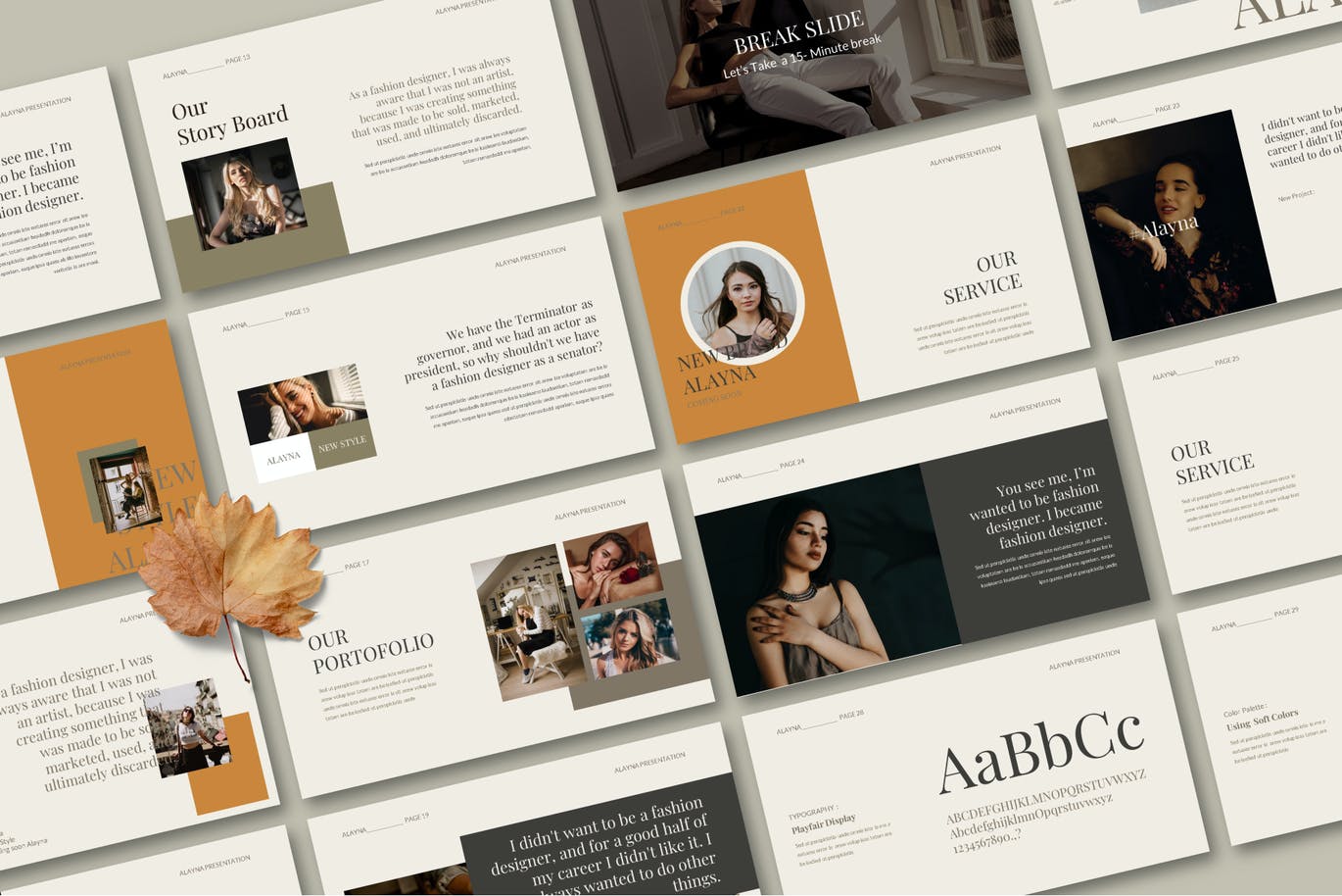 时尚高端简约新孟菲斯风格powerpoint幻灯片演示模板（pptx）