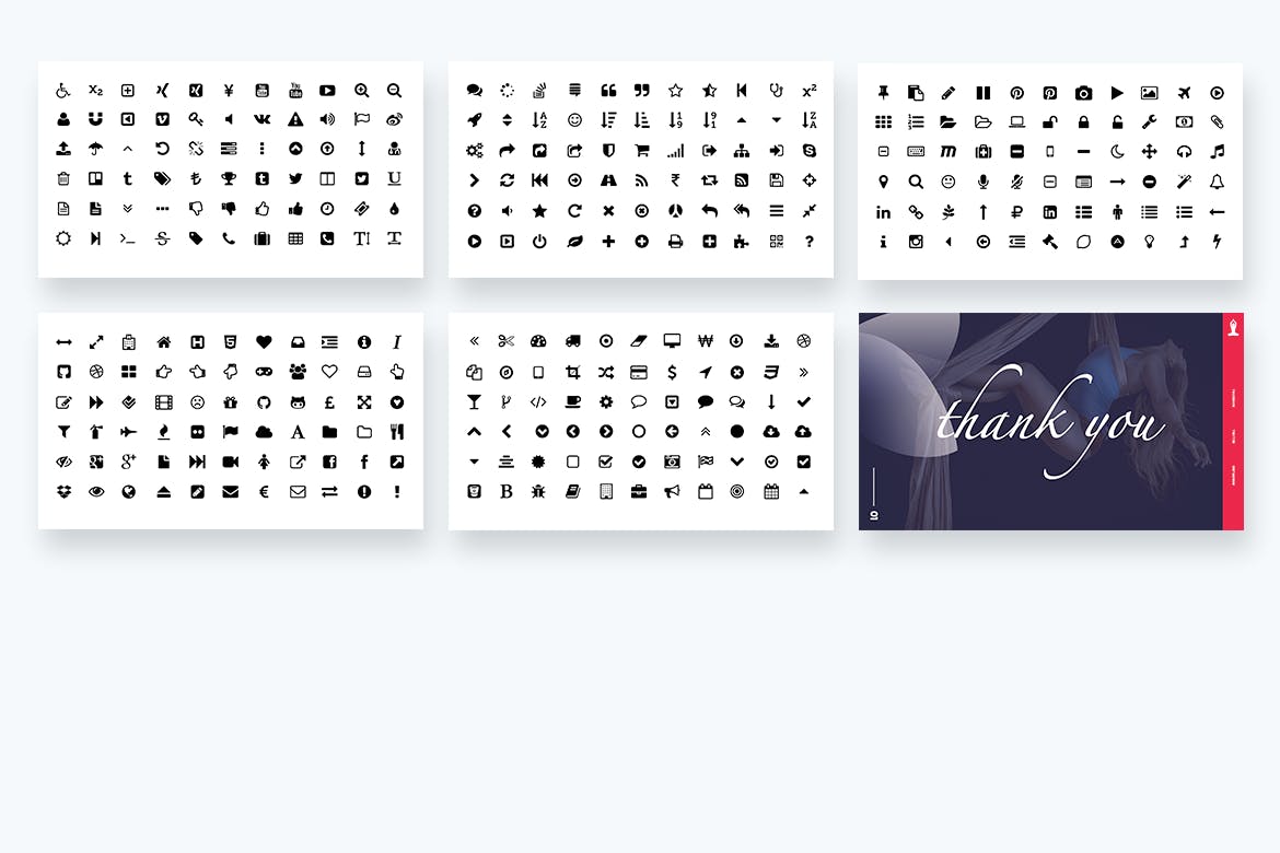 时尚高端优雅清新冥想瑜伽运动powerpoint幻灯片演示模板（pptx）