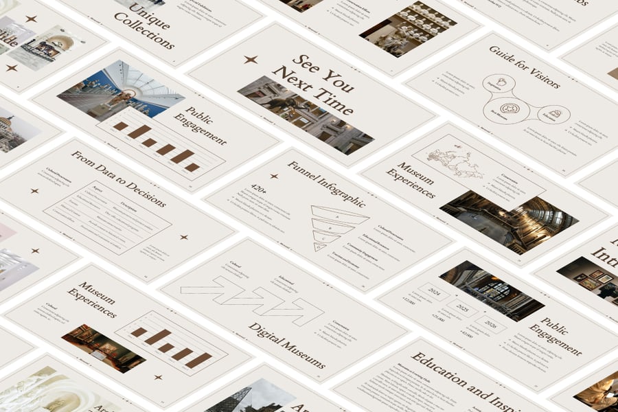 纪念博物馆 PPT模版 (PPTX)