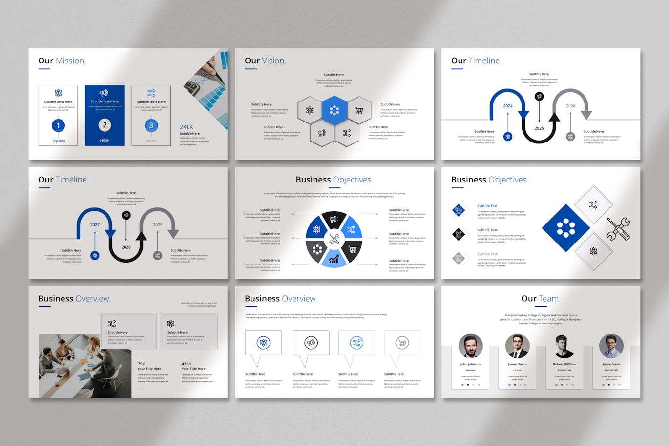 商业计划演示模板 (PPTX)