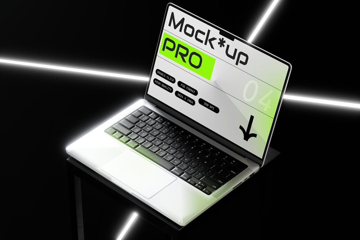 笔记本电脑样机 (PSD)