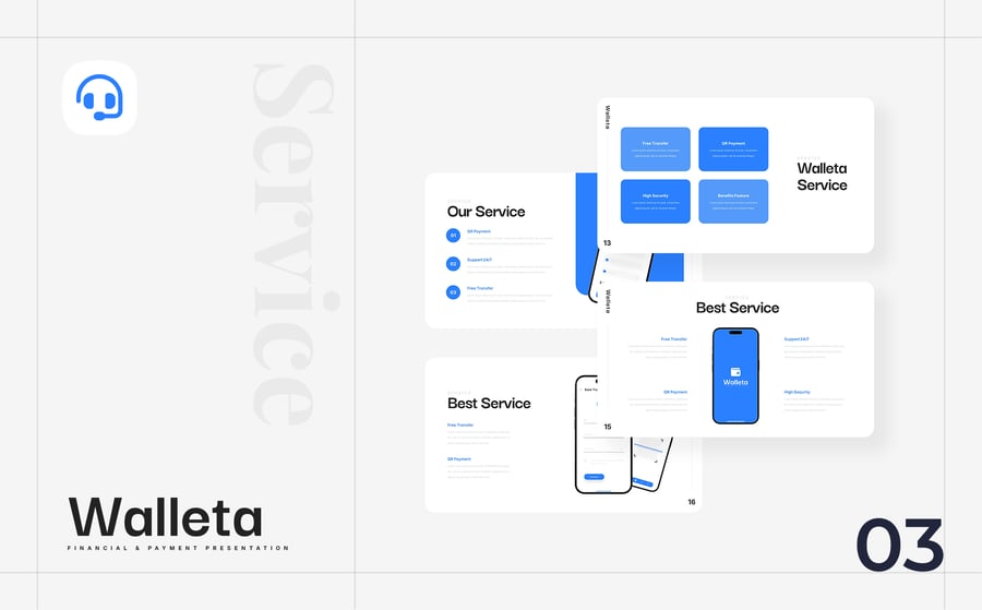 钱包APP介绍 PPT模版 (PPTX)