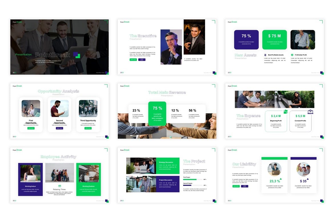 时尚简约的PPT模板下载（PPTX）