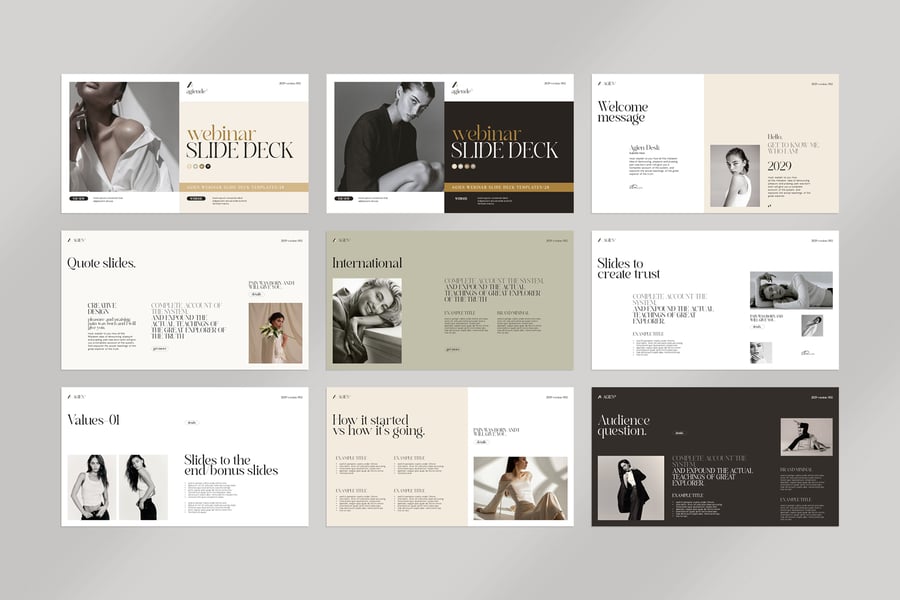 网络研讨会幻灯片PPT模版PPT模版 (PPTX)