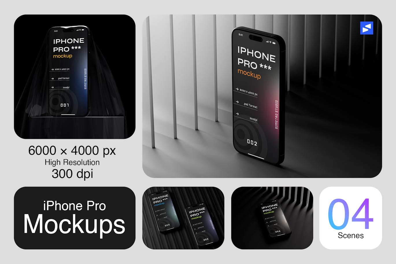 iPhone 手机样机 (PSD)