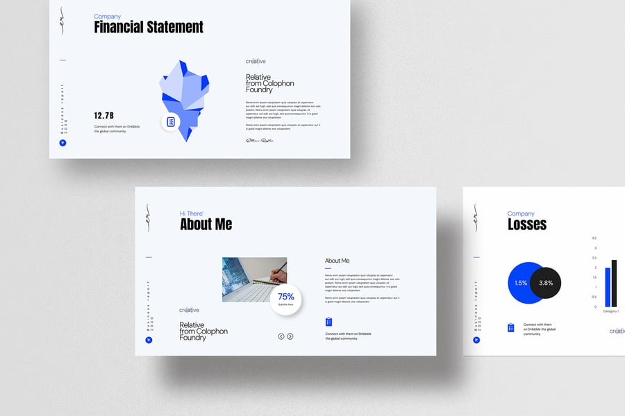 业务报告 PPT模版 (PPTX)