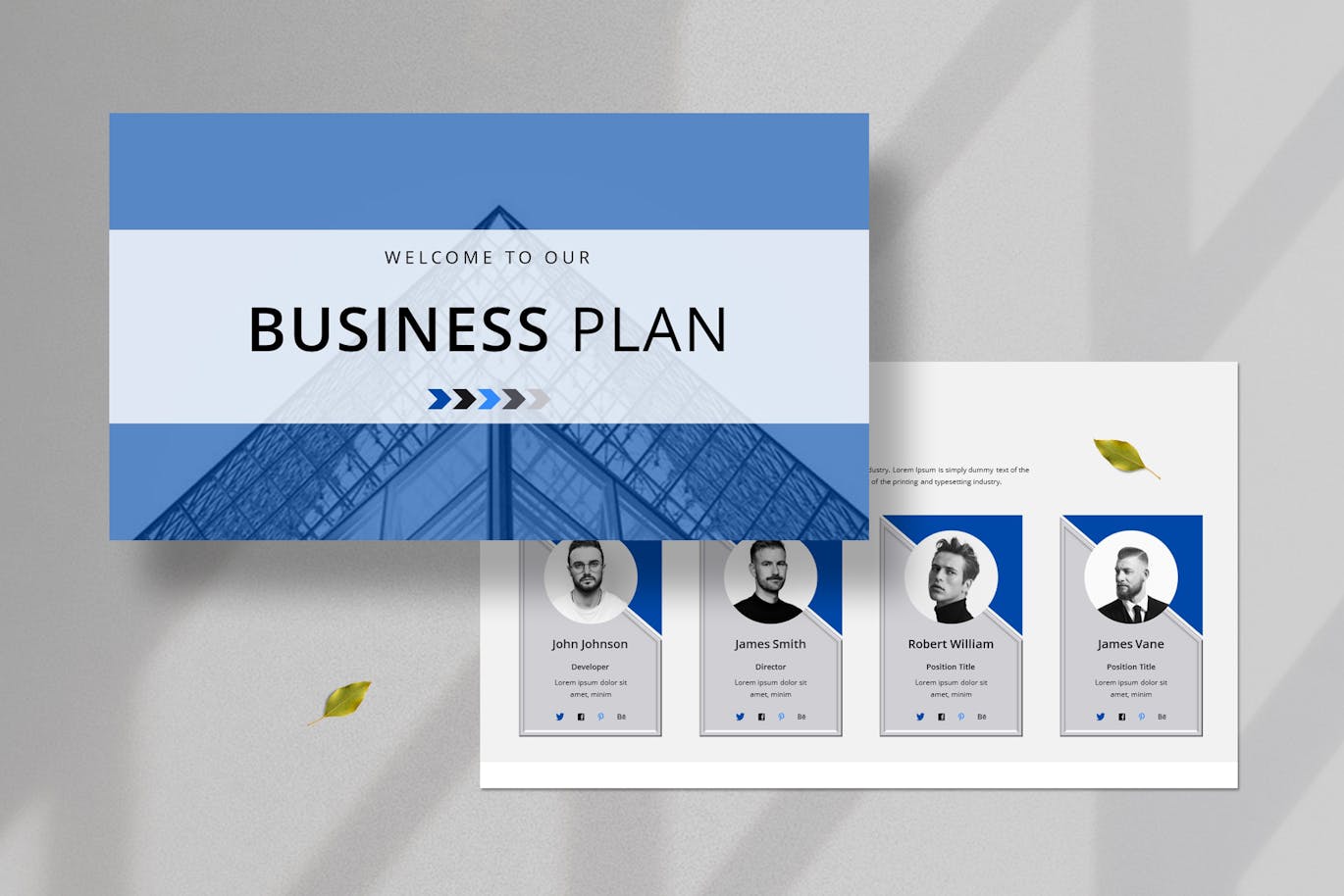 商业计划演示模板 (PPTX)