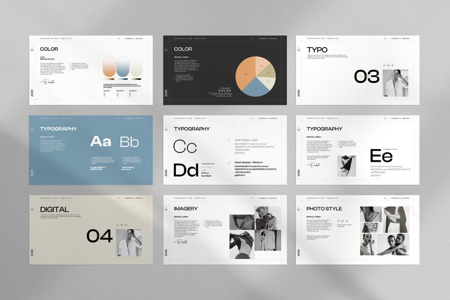 品牌指南PPT模版 (PPTX)