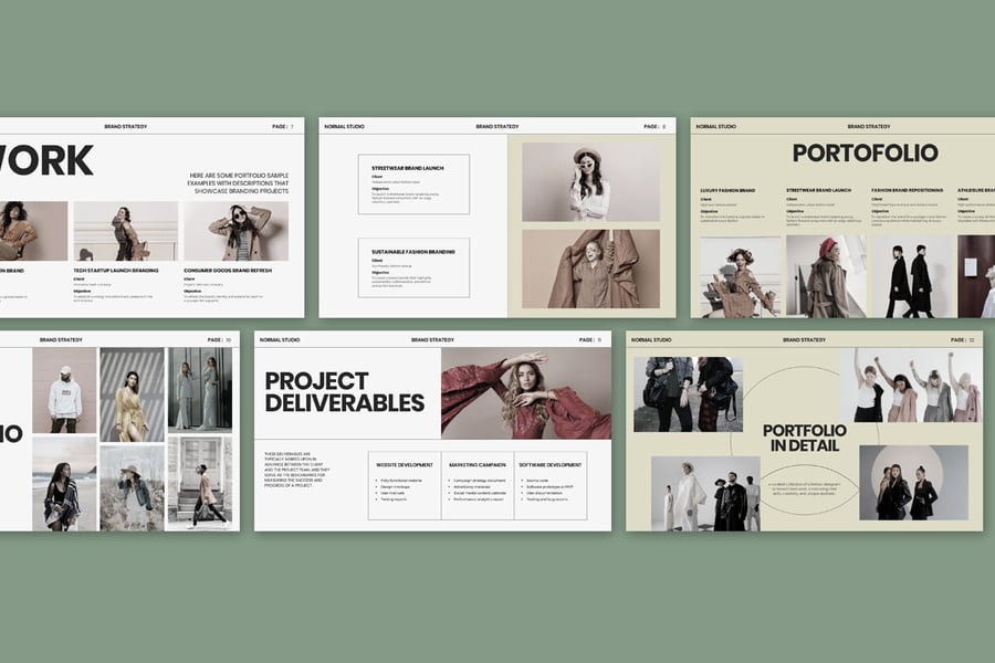 正常品牌策略|微软幻灯片软件PPT模版 (PPTX)