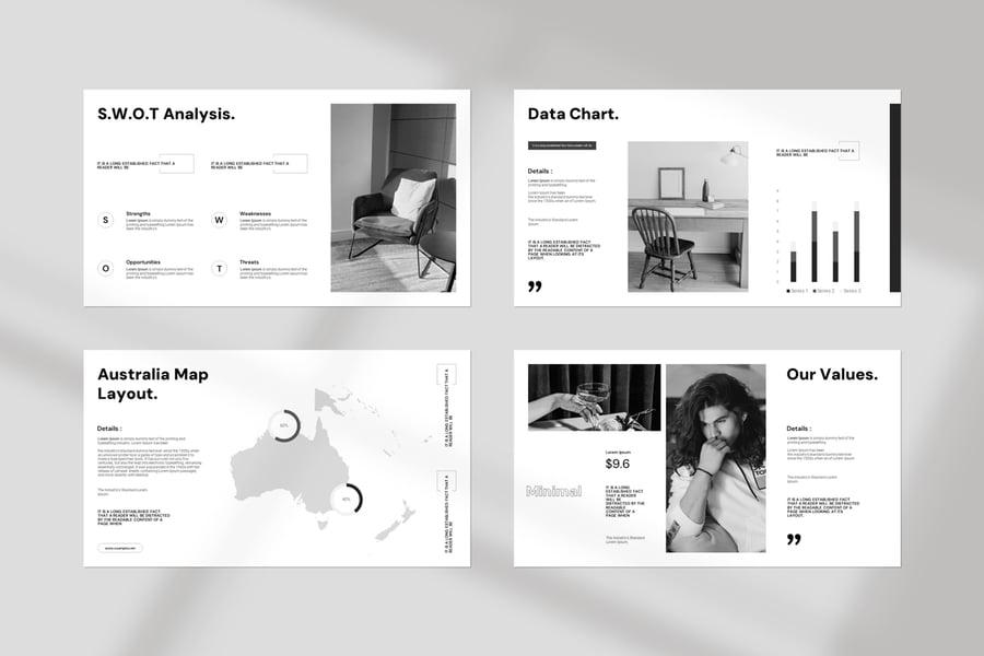 极简主义演示模板PPT模版 (PPTX)