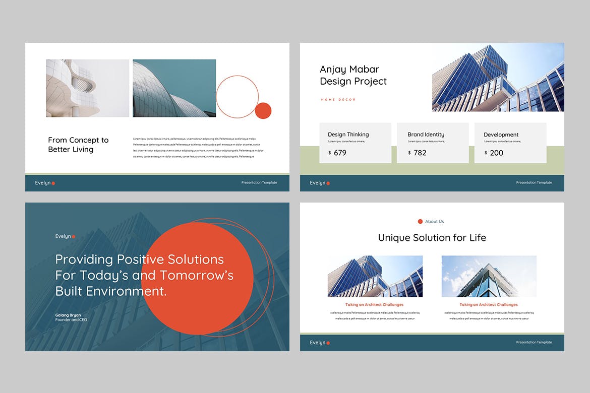 时尚高端简约房地产提案报告powerpoint幻灯片演示模板（pptx）