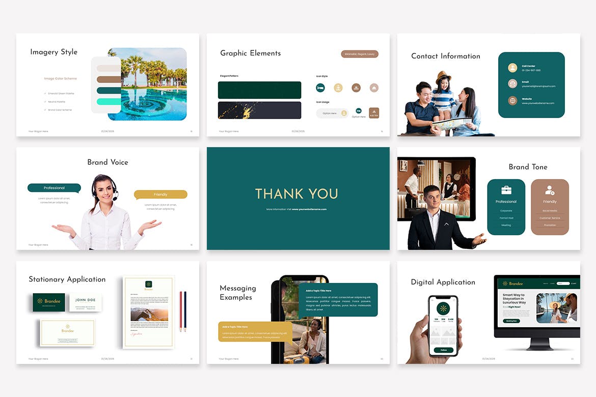 品牌指南 -PPT模版 (PPTX)